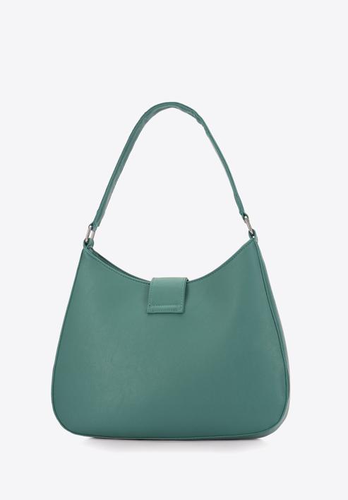 Halbmond-Tasche aus Ökoleder mit Quaste, grün, 96-4Y-216-P, Bild 2