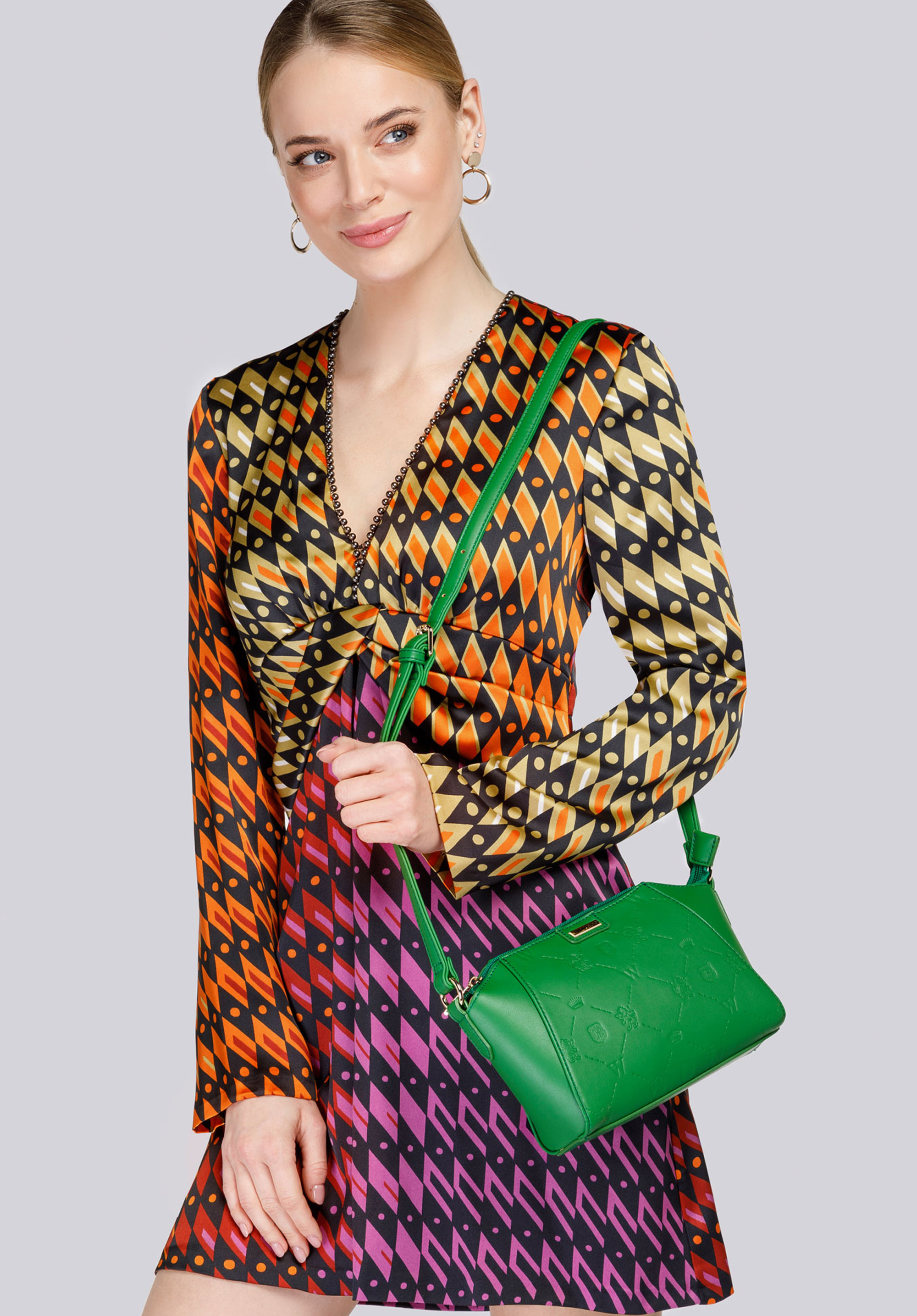 Kleine Crossbody-Tasche mit Prägung