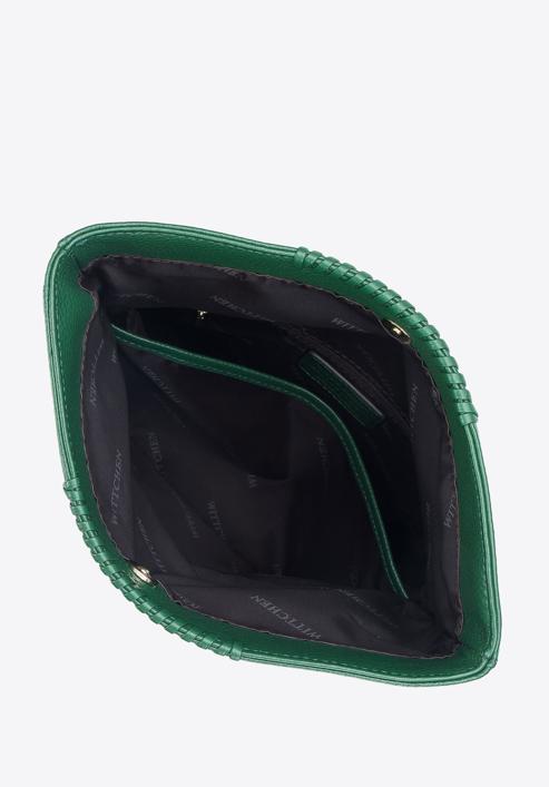 Kleine Damentasche aus Leder mit Riemen |WITTCHEN| 95-4E-647, grün, 95-4E-647-1, Bild 3