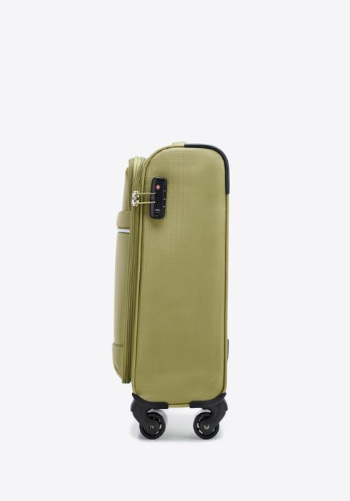 Kleiner Weichschalenkoffer mit glänzendem Reißverschluss, grün, 56-3S-851-35, Bild 2