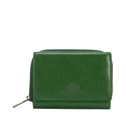 Kleines Portemonnaie aus Glattleder für Damen, grün, 14-1-121-L0, Bild 1