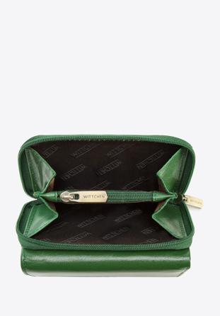 Kleines Portemonnaie aus Glattleder für Damen, grün, 14-1-121-L0, Bild 1
