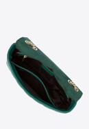 Längliche Handtasche aus gestepptem Leder für Damen, grün, 95-4E-653-3, Bild 3