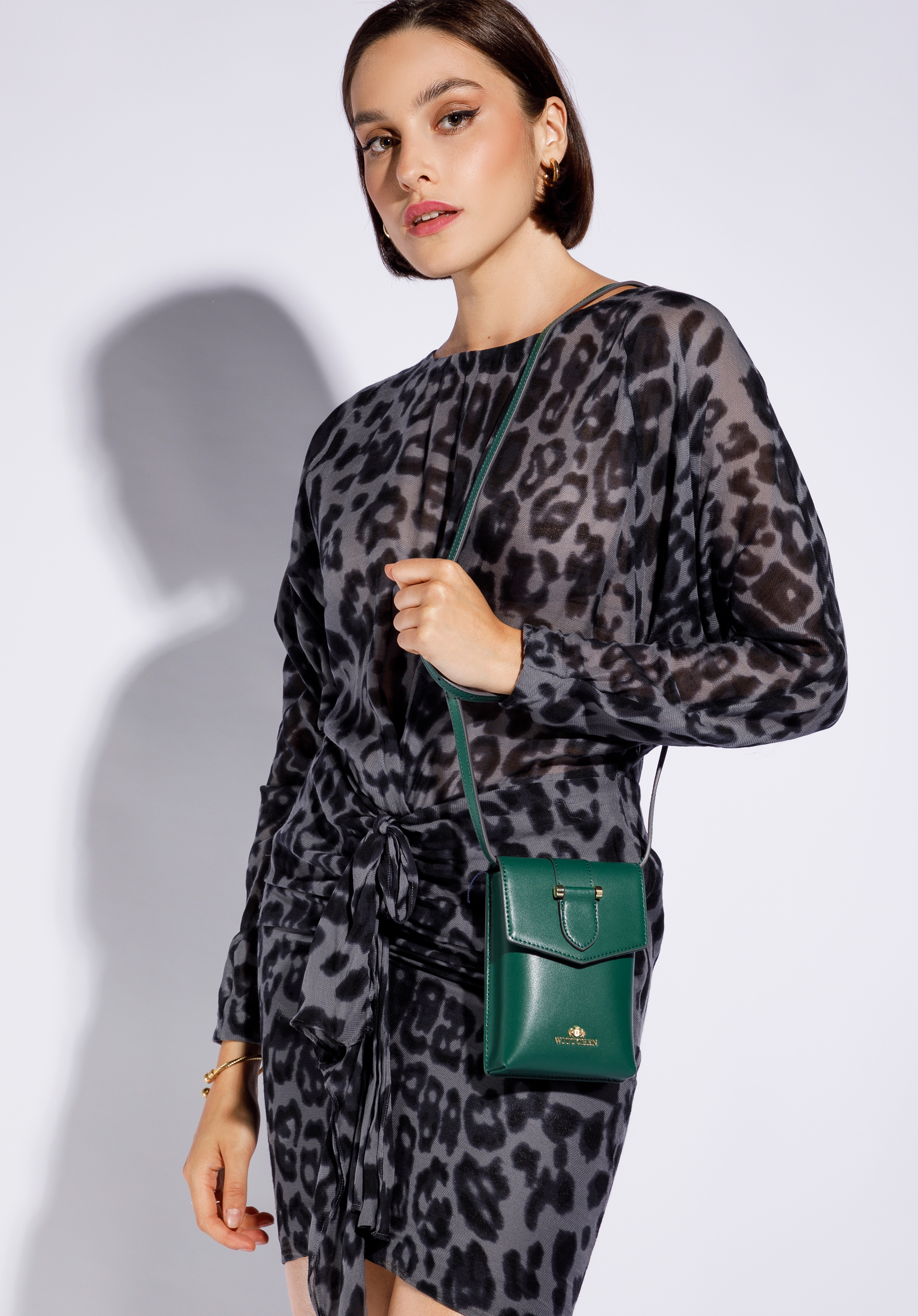 Mini-Tasche für Damen  aus Leder