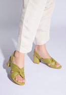 Sandaletten aus weichem Leder mit Blockabsatz, grün, 96-D-512-0-36, Bild 15