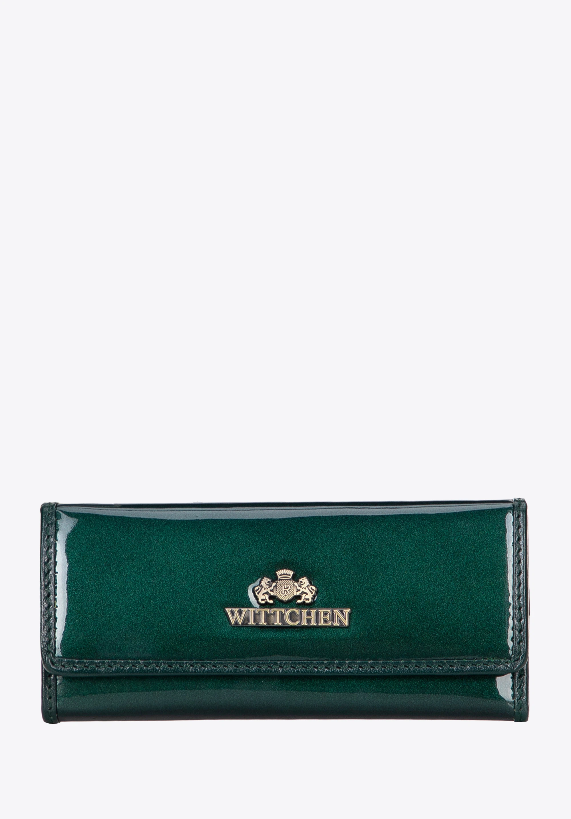 Schlüsseletui aus Lackleder, grün, 14-2L-013-00, Bild 1