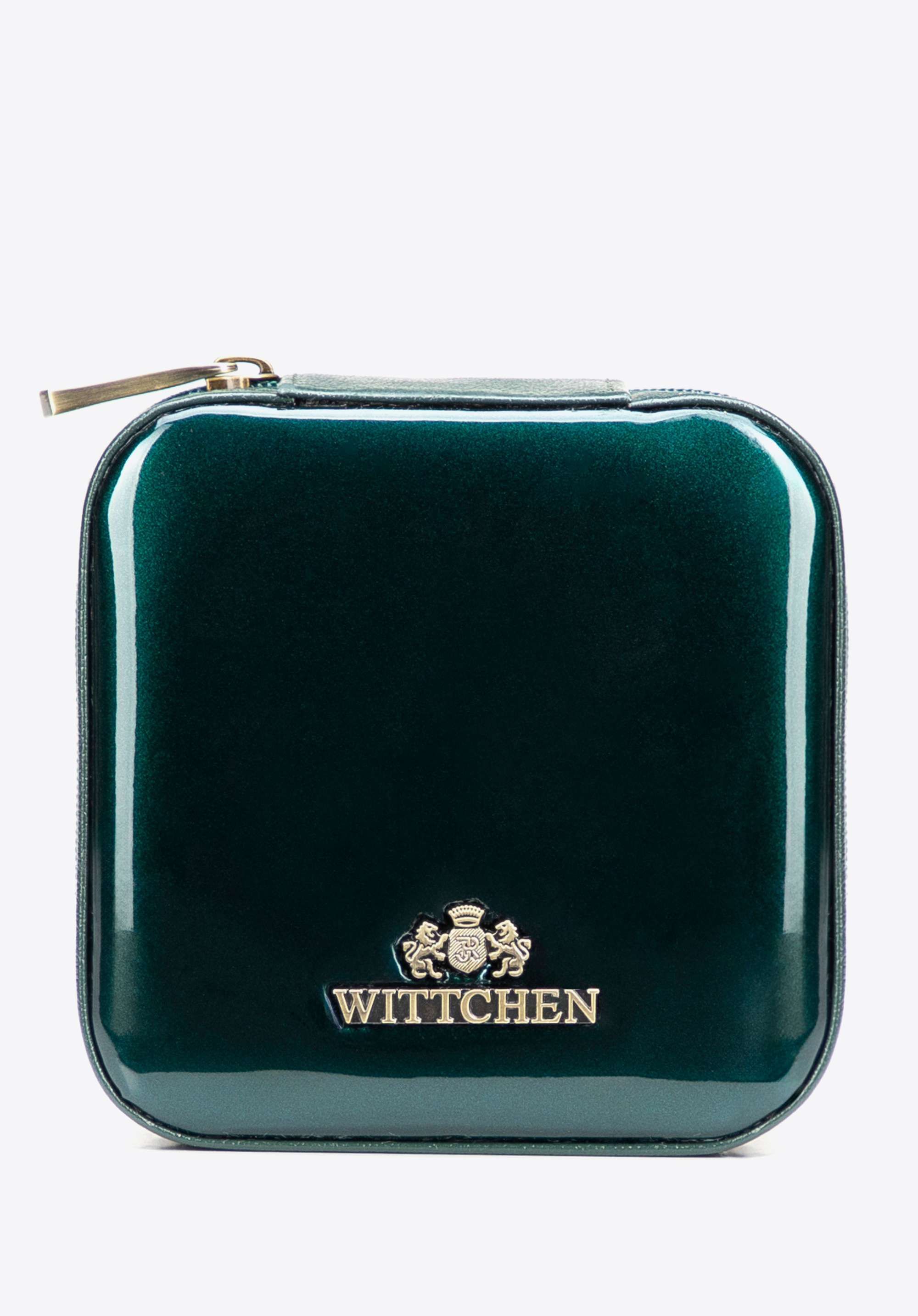 Schmuckkästchen aus Lackleder, grün, 25-2-300-0, Bild 1