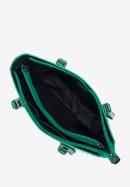 Shopper-Tasche aus Lackleder mit Monogramm, grün, 34-4-098-6L, Bild 4