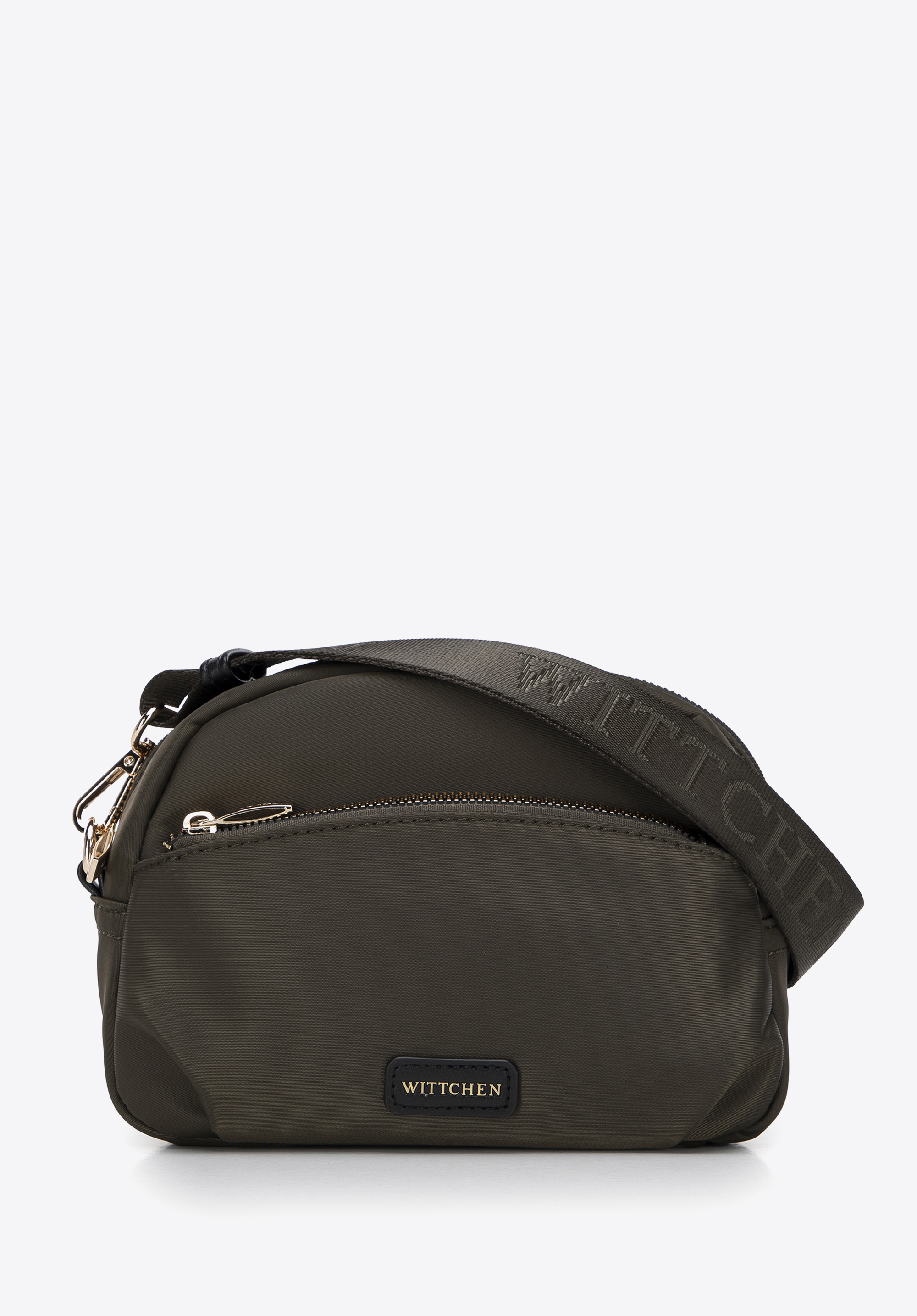 Umhängetasche aus Nylon für Damen, grün, 99-4Y-101-Z, Bild 1