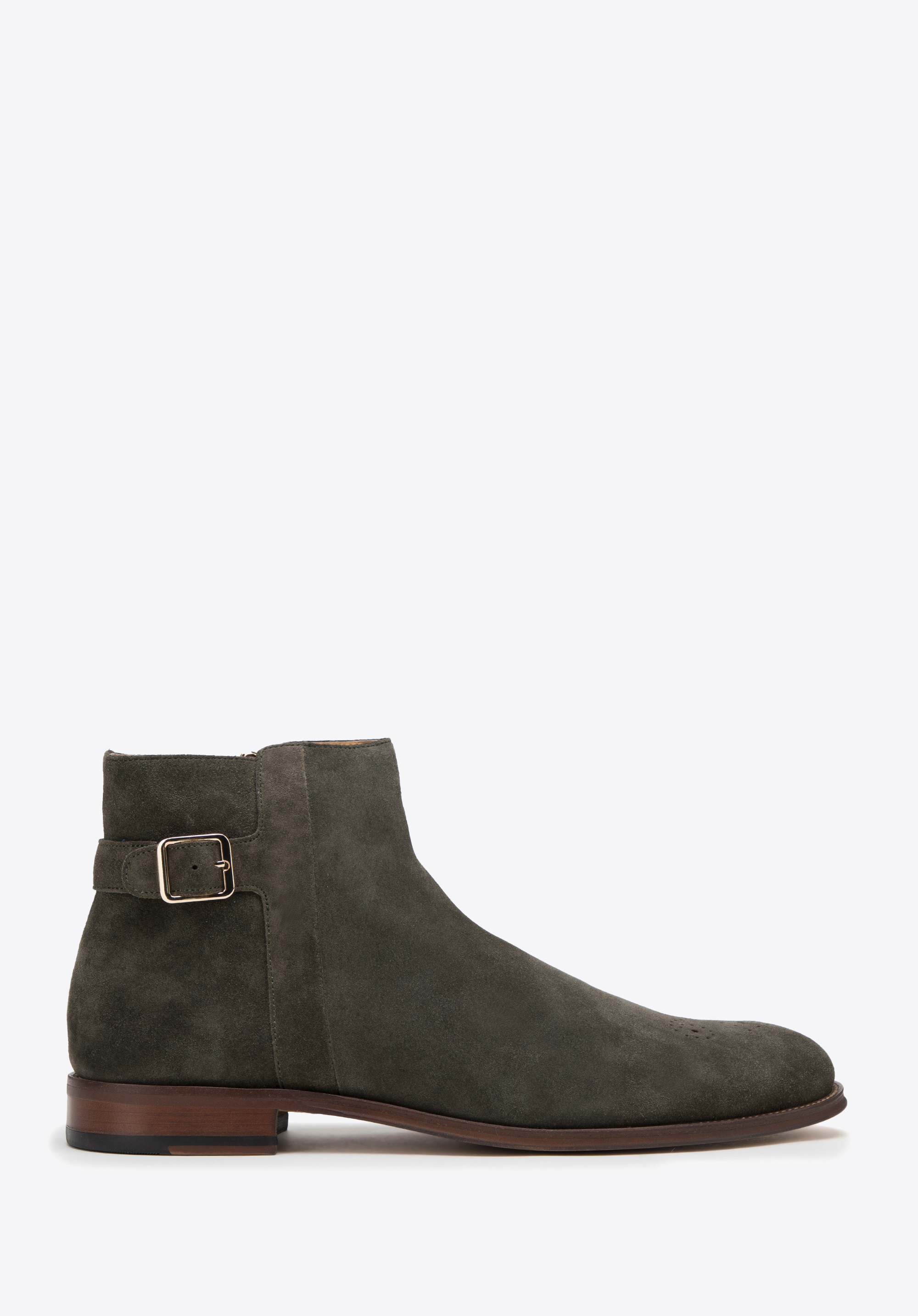 Wildleder-Pantoffeln für Männer, grün, 98-M-703-Z-43, Bild 1