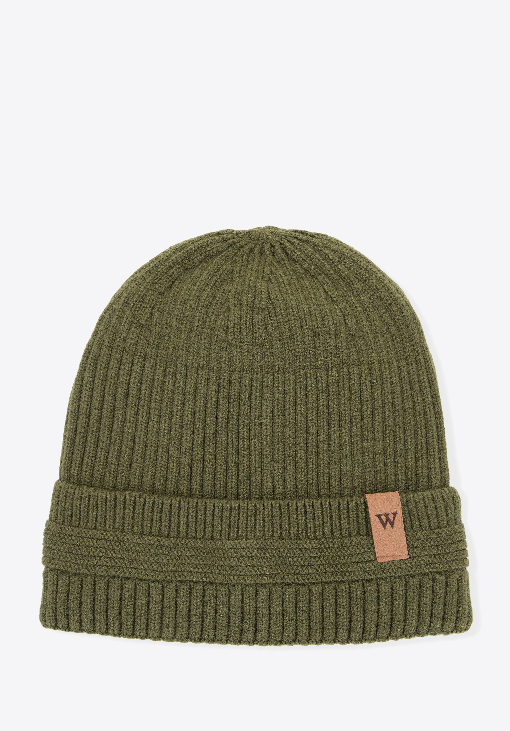 Wintermütze mit umgeschlagenem Umschlag, grün, 101-HF-004-Z, Bild 1