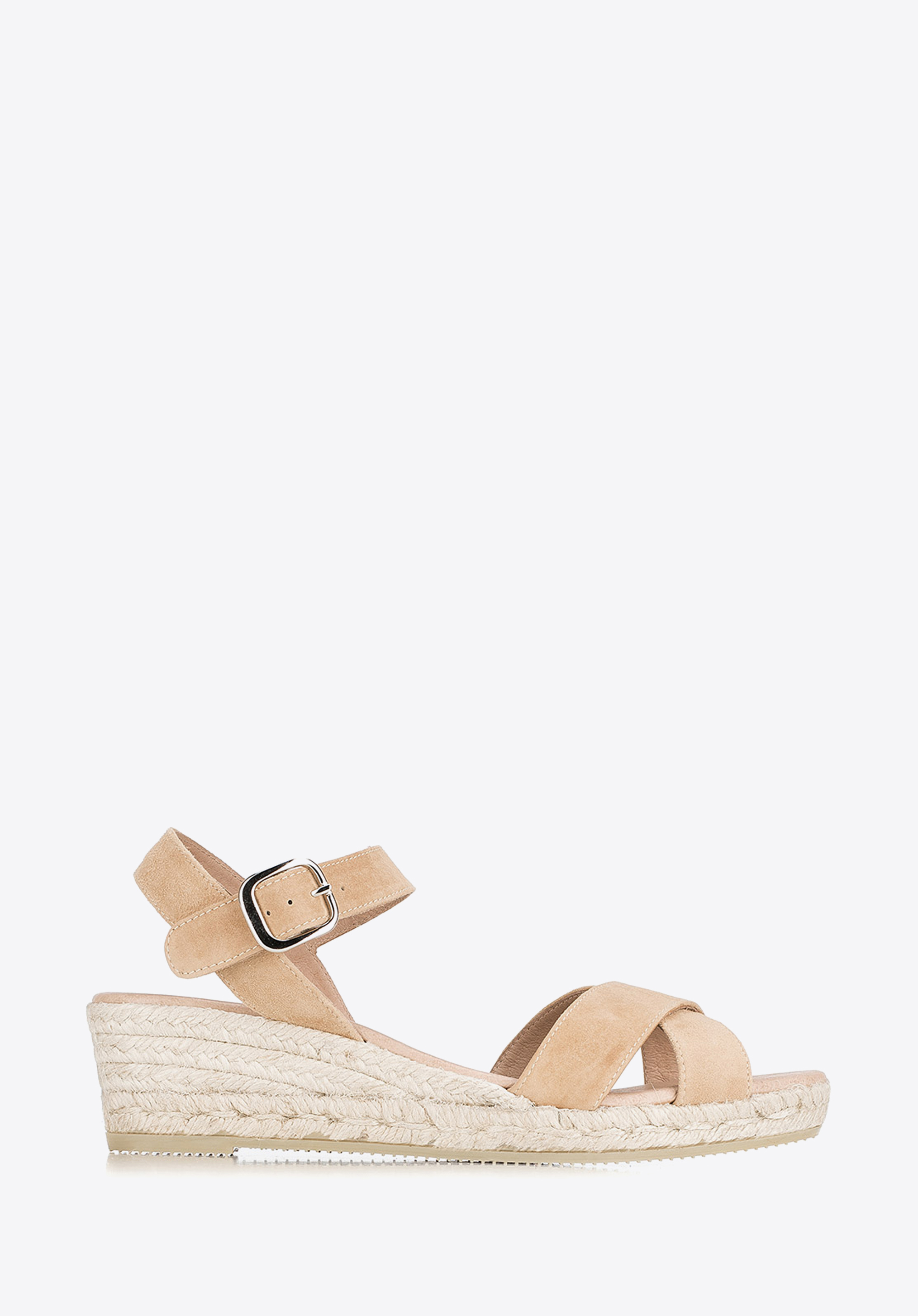 KEILSANDALETTE, hellbeige, 88-D-504-9-36, Bild 1