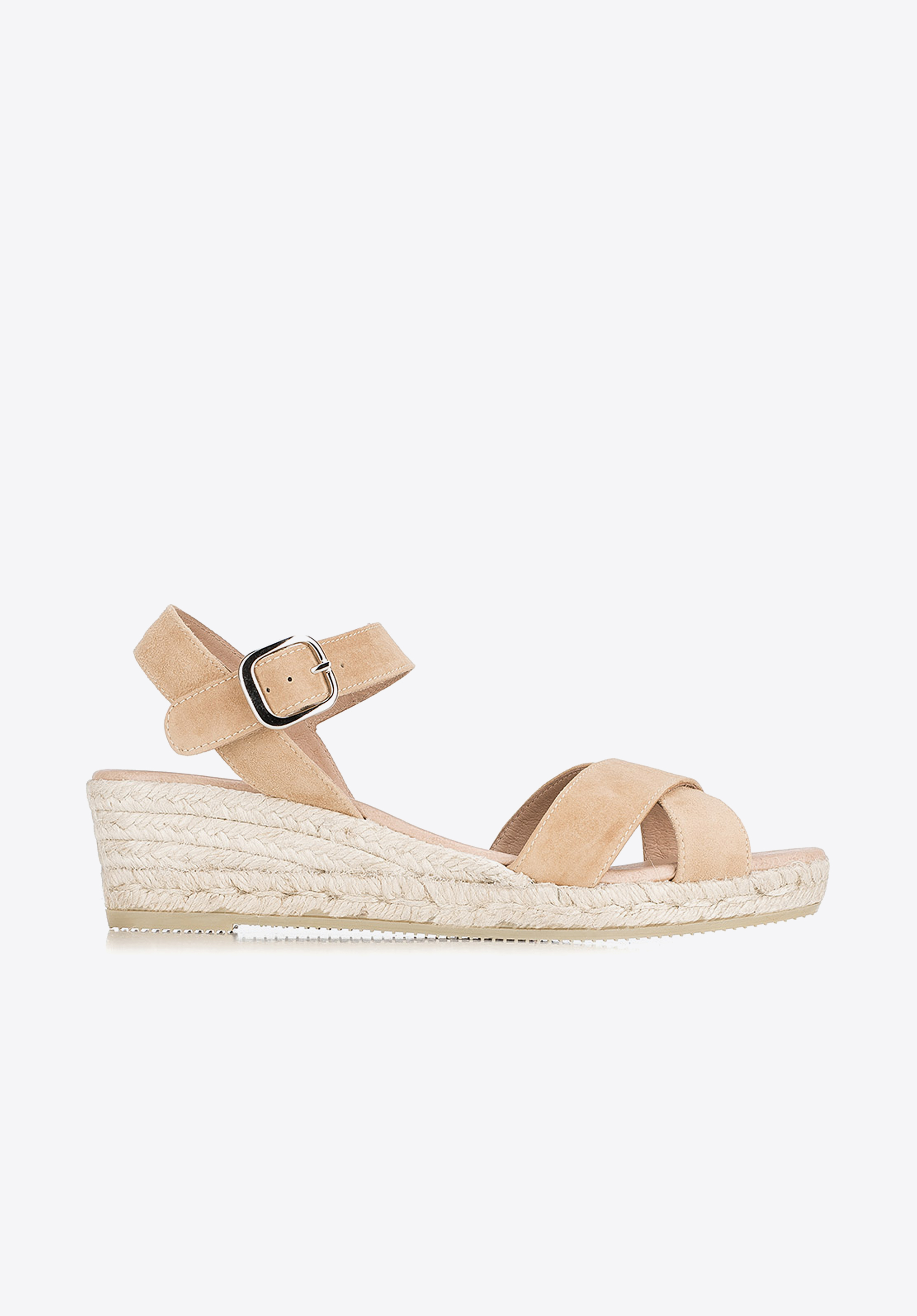 KEILSANDALETTE, hellbeige, 88-D-504-9-36, Bild 1
