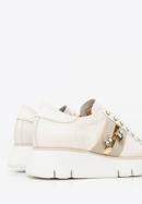 Plateau- Sneakers aus Leder mit Insekten, hellbeige, 94-D-115-9-39_5, Bild 6