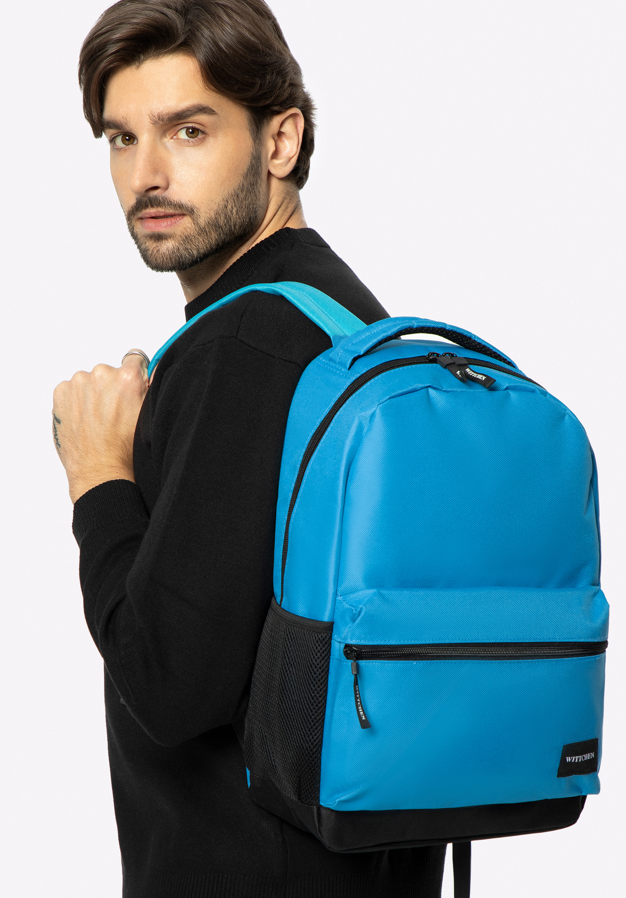 Rucksack Basic groß, hellblau, 56-3S-927-77, Bild 1