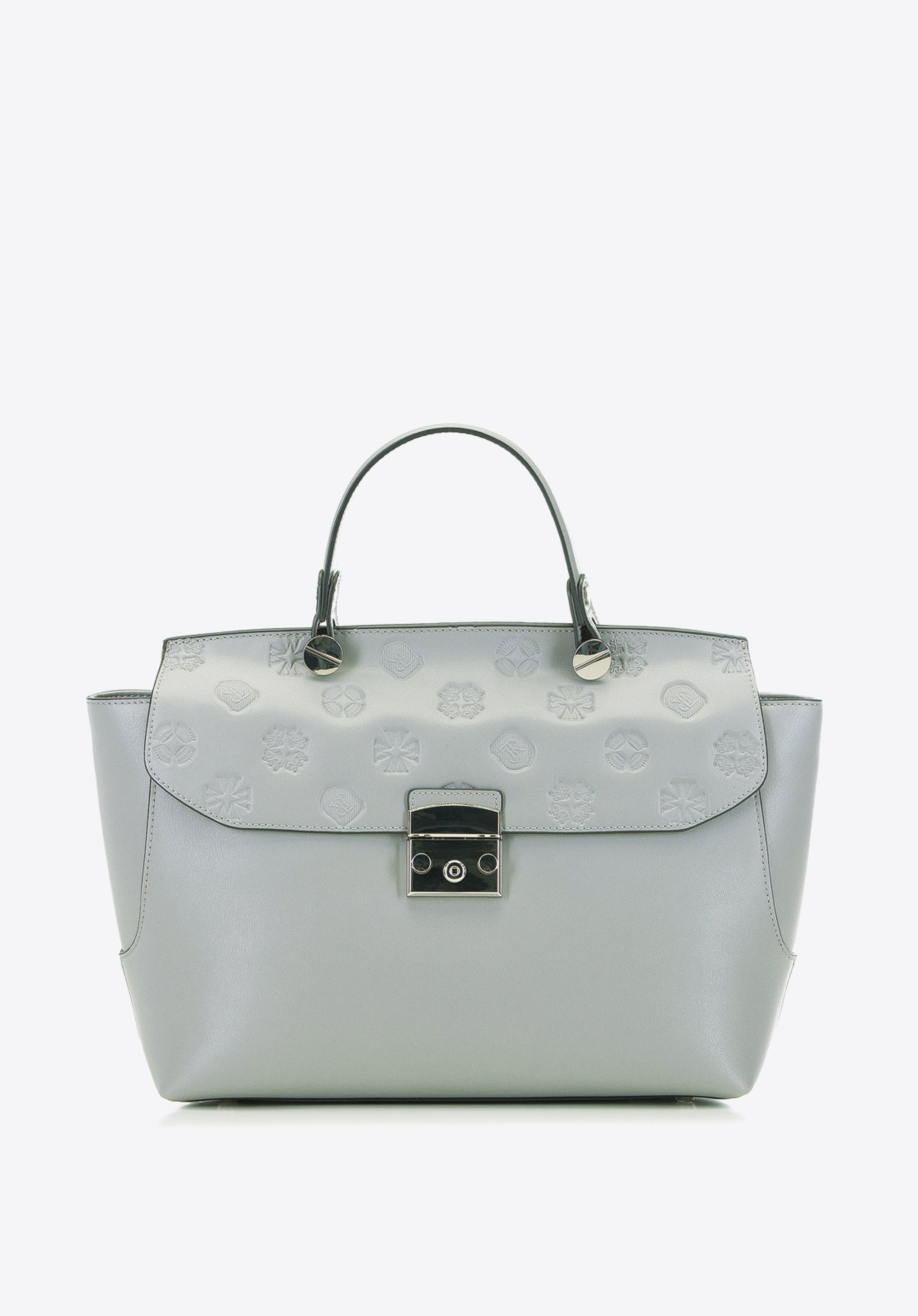 HANDTASCHE AUS LEDER MIT SCHNALLE