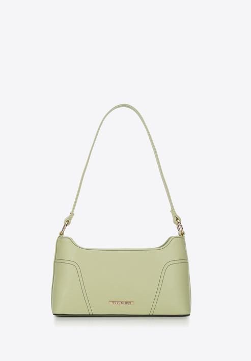 Klassische Baguette-Handtasche für Damen, hellgrün, 94-4Y-404-6, Bild 3