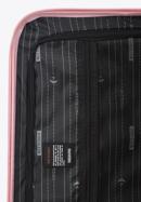 Mittelgroßer Koffer aus ABS mit geometrischer Prägung, helllrosa, 56-3A-752-55, Bild 7