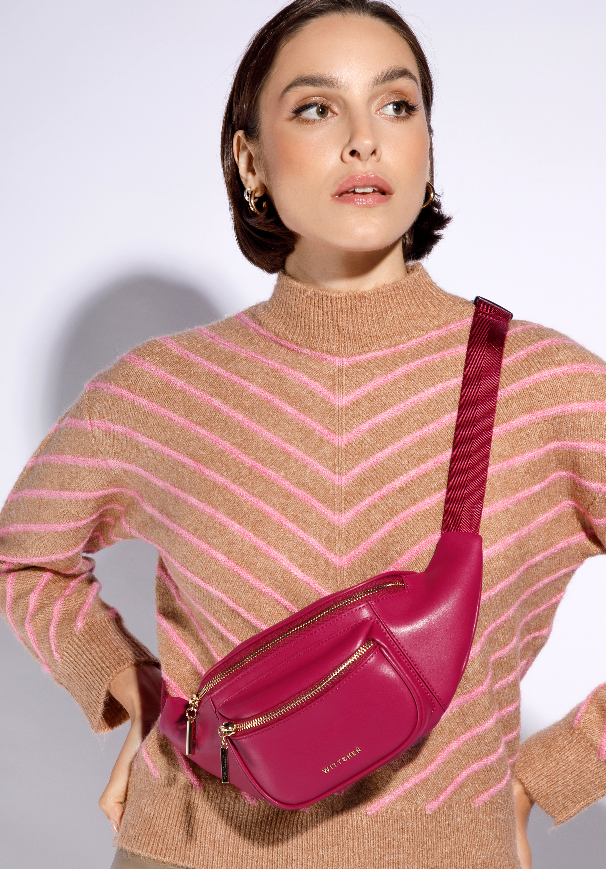 Gürteltasche für Damen aus Leder