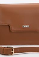 Dámská kabelka z ekologické kůže s klopou, hnědá, 97-4Y-601-N, Obrázek 4