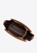 Dámská kožená kabelka s popruhy, hnědá, 98-4E-208-1, Obrázek 3