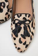 Dámské kožené boty s ozdobnými střapci, hnědá, 98-D-958-1-40, Obrázek 8