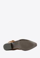 Dámské vyšívané semišové kovbojské boty, hnědá, 97-D-854-5-35, Obrázek 5