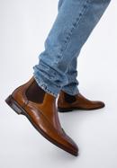Klasické pánské kožené boty, hnědá, 97-M-506-1-41, Obrázek 15