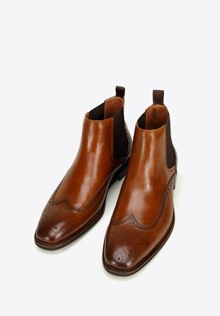 Klasické pánské kožené boty, hnědá, 97-M-506-5-40, Obrázek 1