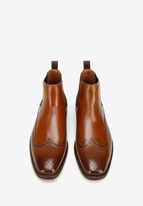 Klasické pánské kožené boty, hnědá, 97-M-506-1-43, Obrázek 3