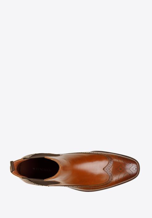 Klasické pánské kožené boty, hnědá, 97-M-506-3-45, Obrázek 5