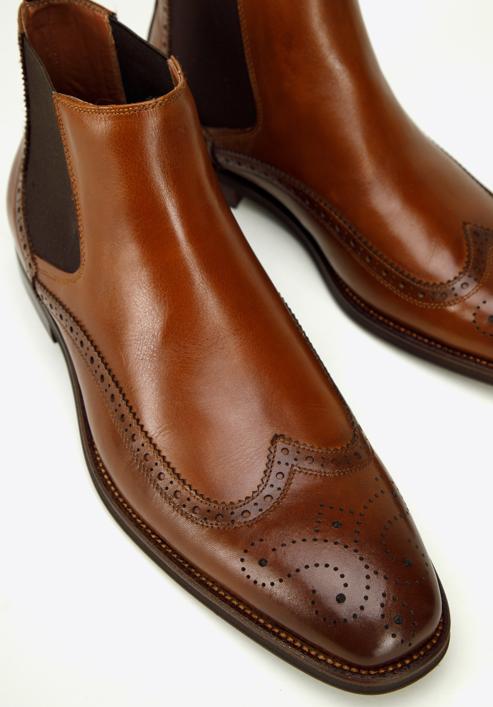Klasické pánské kožené boty, hnědá, 97-M-506-3-44, Obrázek 8