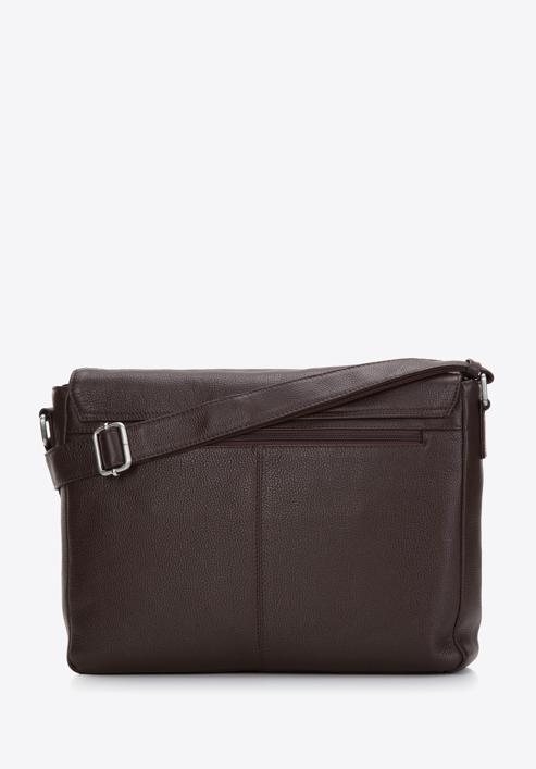 Kožená pánská taška na notebook 11"/12" s kapsou, hnědá, 97-3U-003-4, Obrázek 2