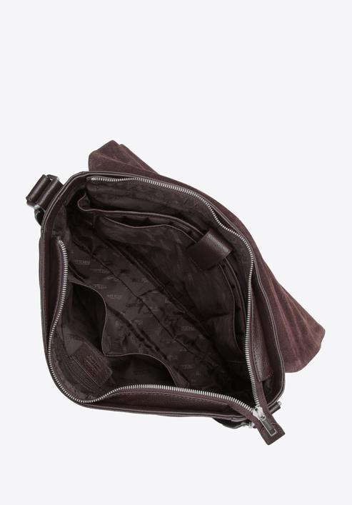 Kožená pánská taška na notebook 11"/12" s kapsou, hnědá, 97-3U-003-4, Obrázek 3