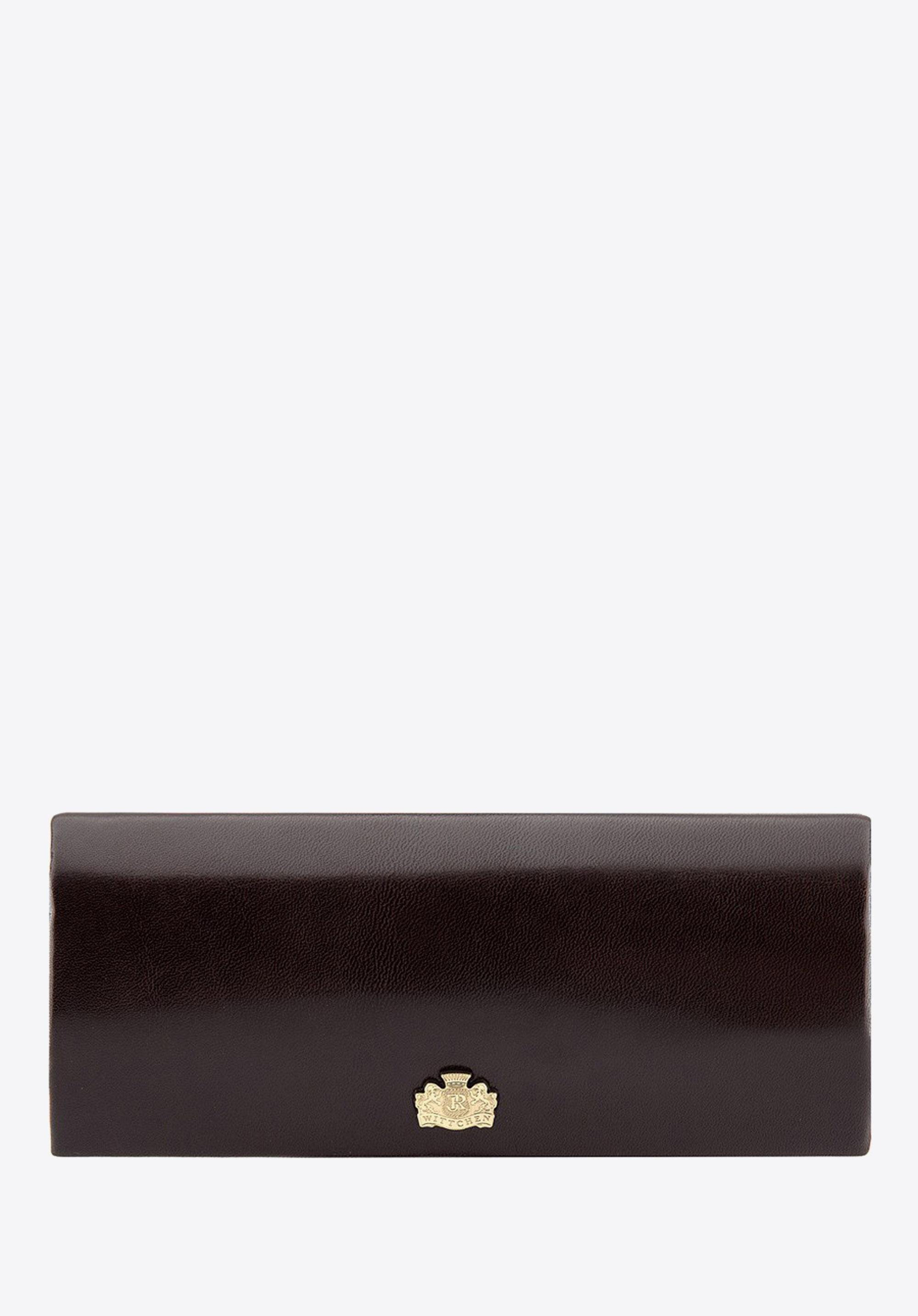 Kožené puzdro na okuliare hladké, hnedá, 10-2-164-4, Obrázok 1