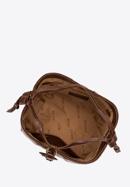 Malá dámská kabelka z lesklé ekologické kůže, hnědá, 98-4Y-004-1, Obrázek 4