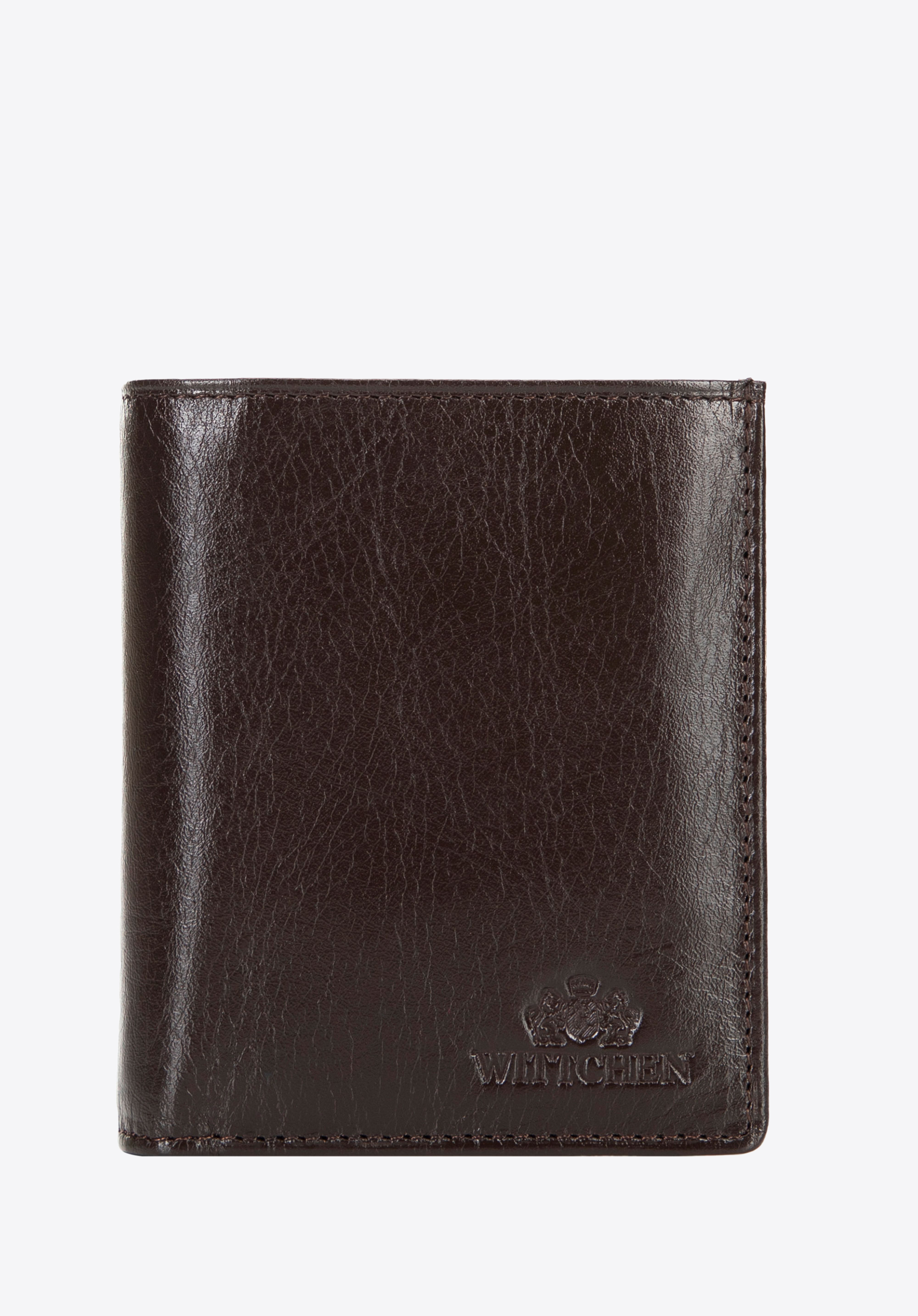 Pánska malá kožená peňaženka, hnedá, 21-1-124-L10, Obrázok 1