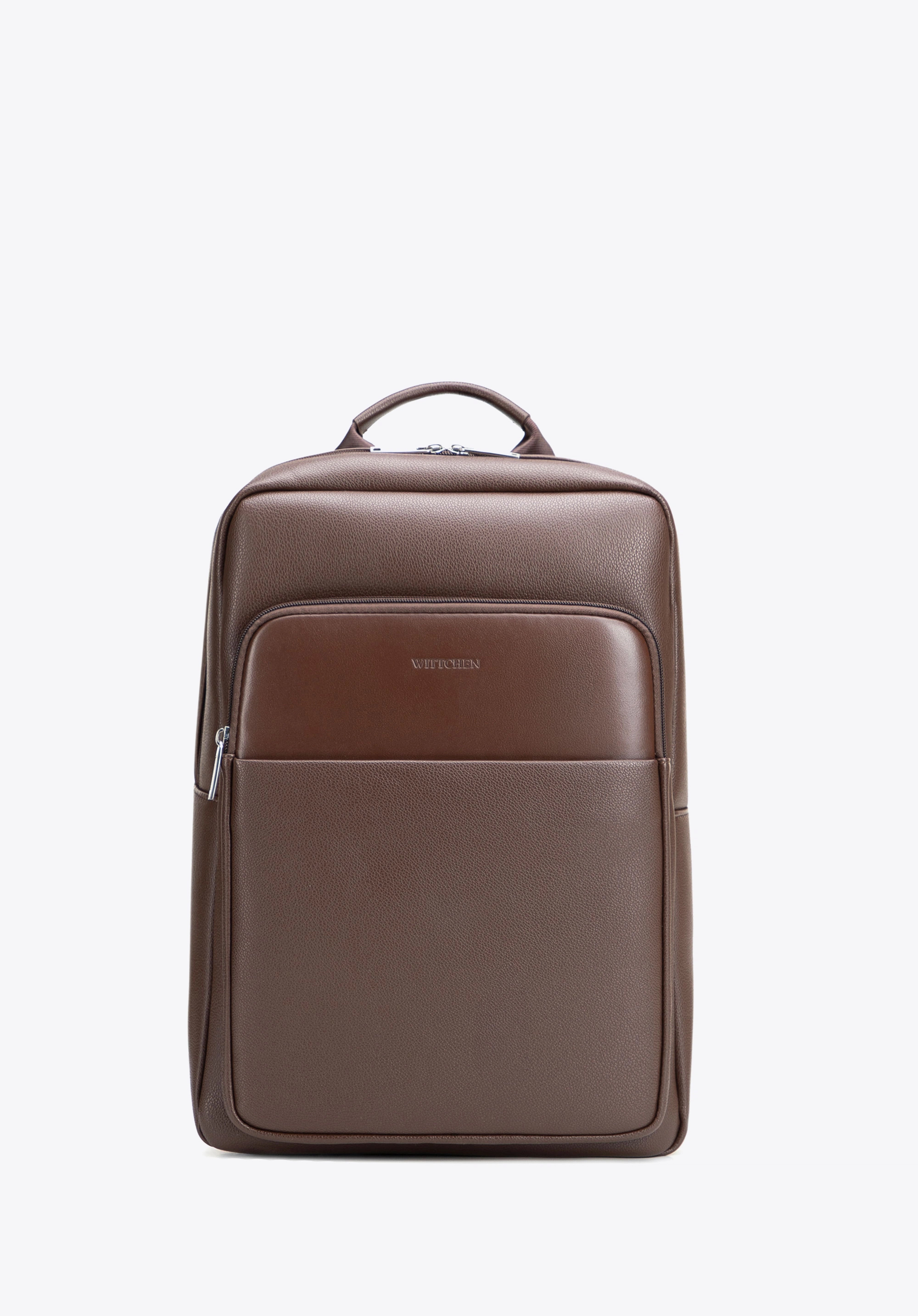 Pánský batoh na notebook 15,6" s několika kapsami, hnědá, 102-3P-916-4, Obrázek 1