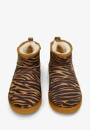 Dámské krátké boty z ekologické kůže, hnědo-černá, 97-DP-807-M-41, Obrázek 3