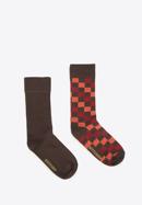 Sada pánských ponožek, hnědo-oranžová, 90-SK-002-X3-40/42, Obrázek 4