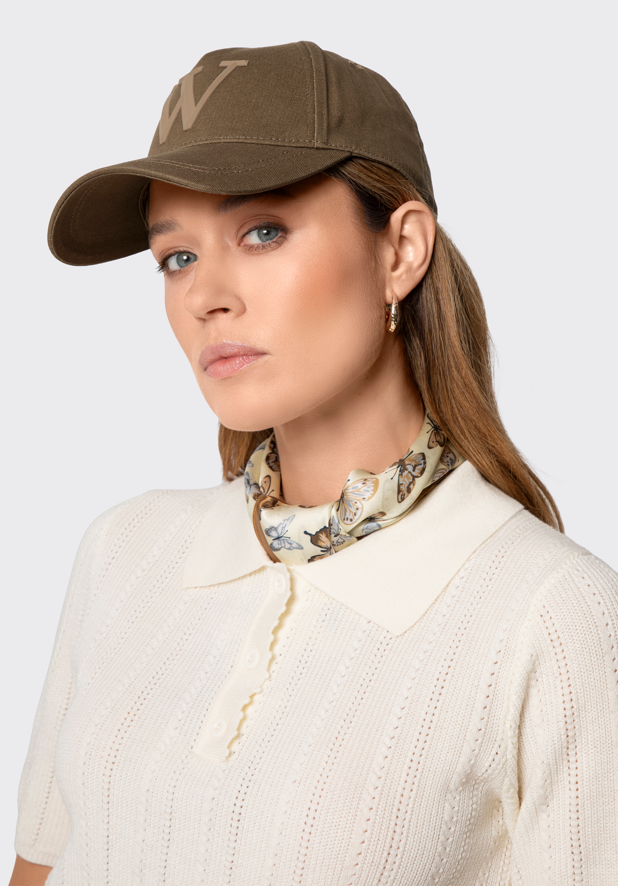 Șapcă unisex din bumbac, kaki, 100-HF-006-Z, Fotografie 1