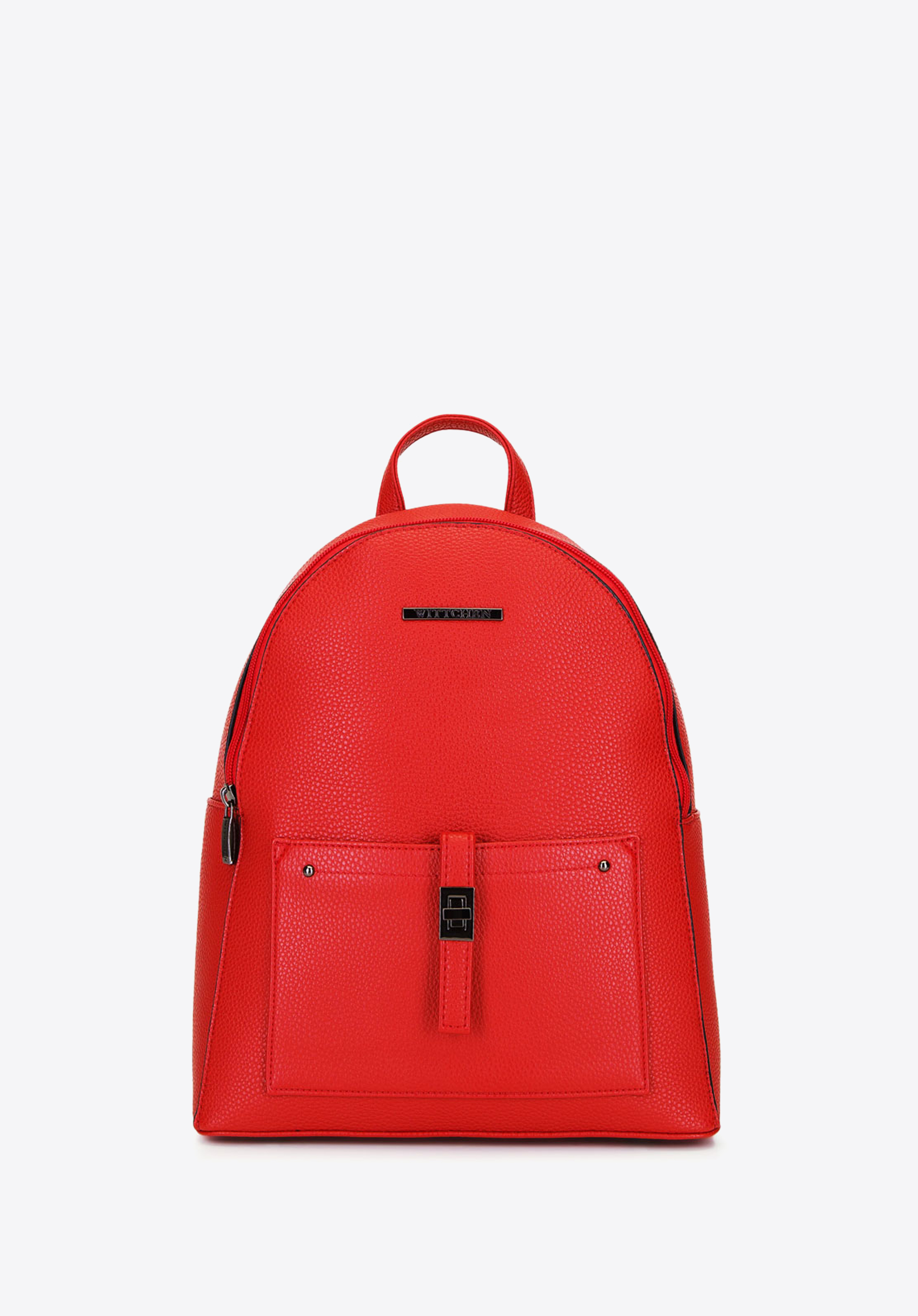 Damenrucksack aus Ökoleder, karminrot, 29-4Y-003-B3, Bild 1