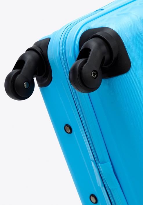 ABS bordázott kabin bőrönd, kék, 56-3A-311-35, Fénykép 6