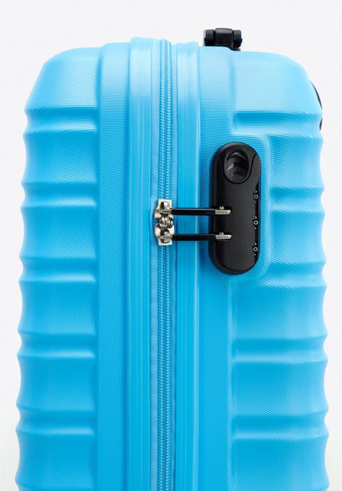 ABS bordázott kabin bőrönd, kék, 56-3A-311-35, Fénykép 7