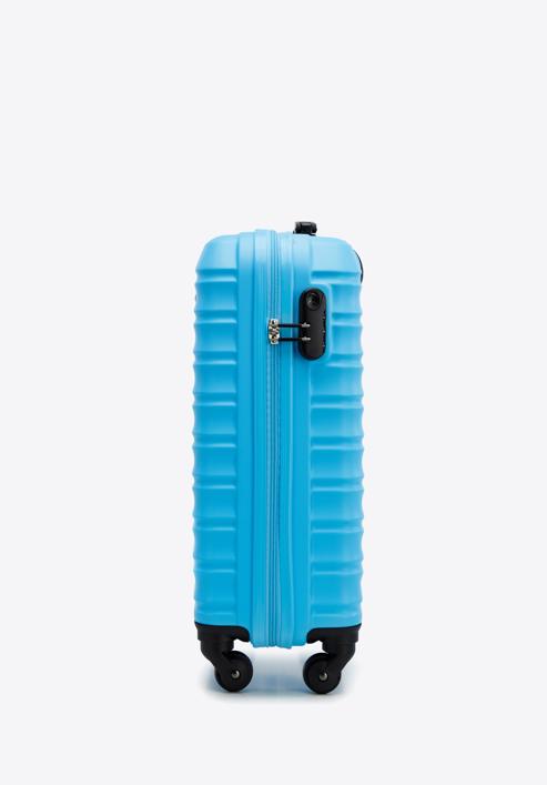 ABS bordázott kabin bőrönd, kék, 56-3A-311-11, Fénykép 2