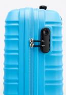 ABS bordázott kabin bőrönd, kék, 56-3A-311-11, Fénykép 7