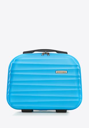 ABS bordázott kozmetikai táska, kék, 56-3A-314-70, Fénykép 1