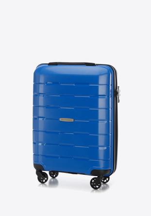Polipropilén kabin bőrönd, kék, 56-3T-721-95, Fénykép 1