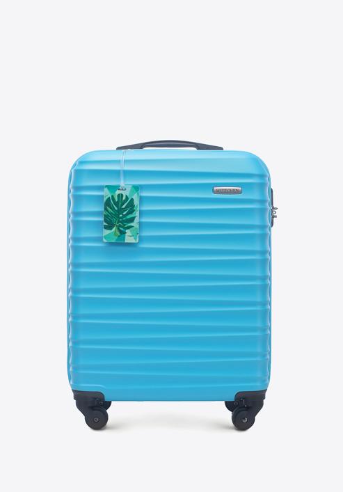 Kisméretű bőrönd címkével, kék, 56-3A-311-11Z, Fénykép 1