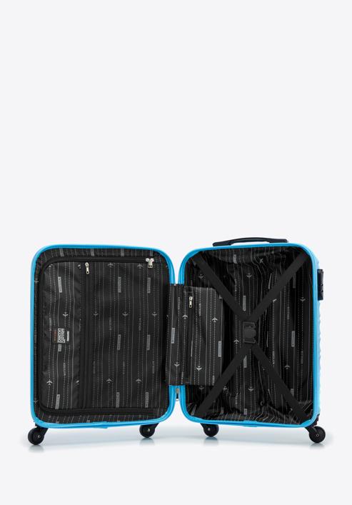 Kisméretű bőrönd címkével, kék, 56-3A-311-11Z, Fénykép 6